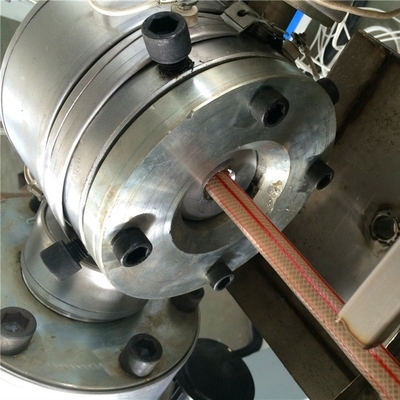 4 KG Capacity PVC Yarn Fiber Reinforce Tube Extrusion Machinery 12-50mm Hose Diameter