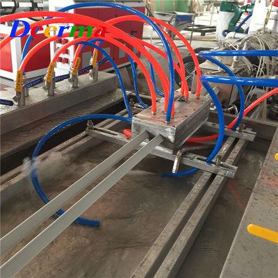 High Productivity PVC Cable Trunking Extruder Production Line With Hole Punching Machine