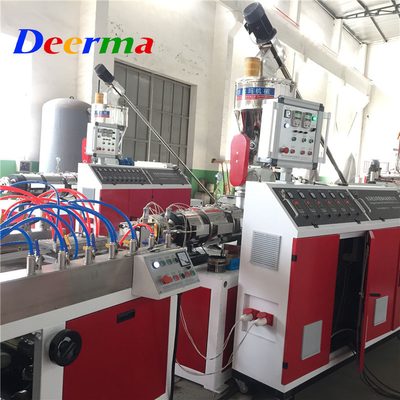 High Productivity PVC Cable Trunking Extruder Production Line With Hole Punching Machine