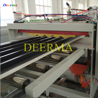 80mm Double-screw PVC Hollow Roofing Sheet Production Line for Indonesia Market Needs
