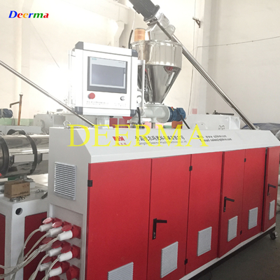 80mm Double-screw PVC Hollow Roofing Sheet Production Line for Indonesia Market Needs