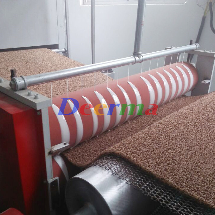 Customized PVC Coil Mat Machine with 55 rpm Screw Speed and 120 mm Screw Diameter